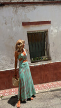 Load image into Gallery viewer, Printed V neck Cropped Outfit Sexy Slim Fit Dress