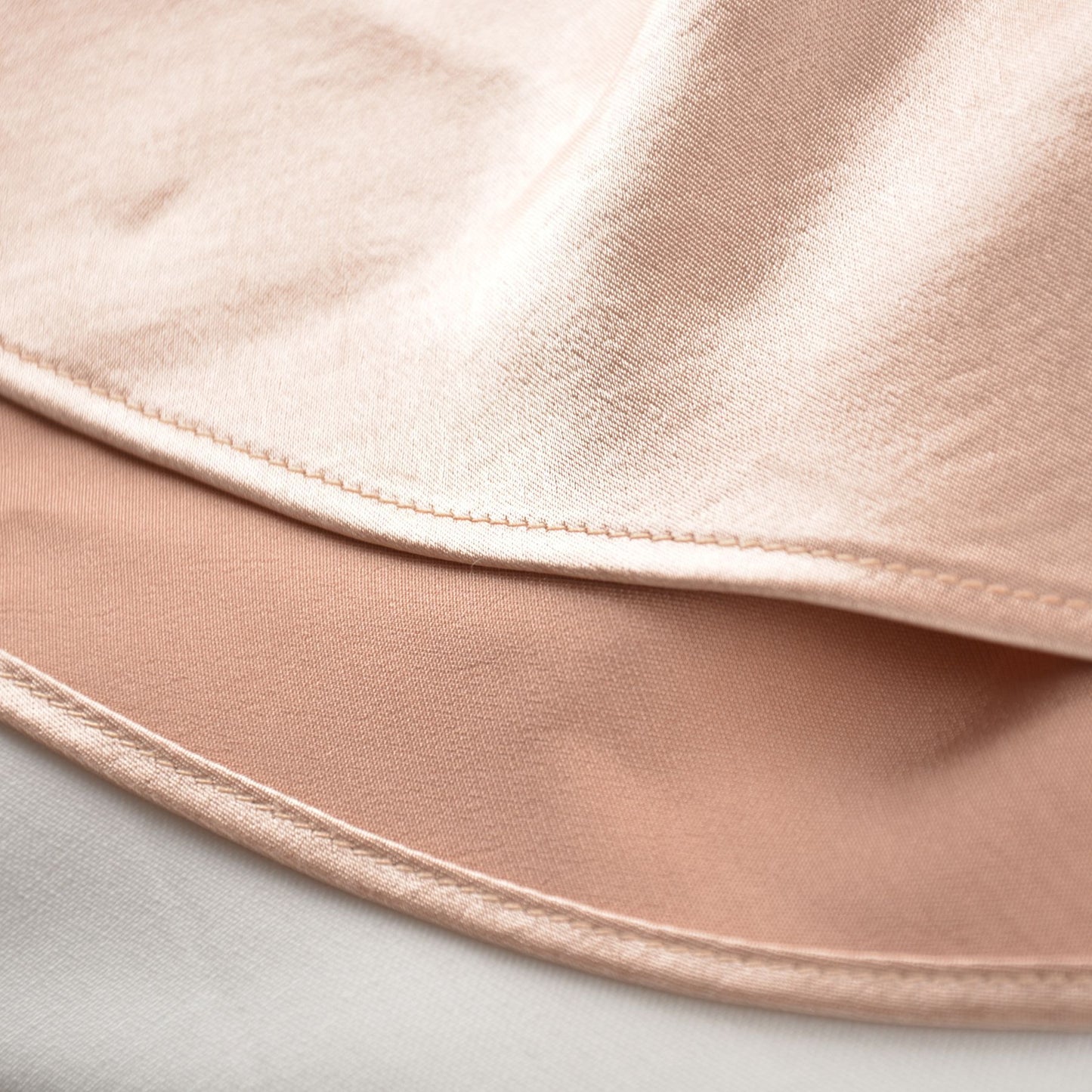 Heap Pleated Satin Skirt Elastic Waist Solid Color Elegant Sheath Skirt