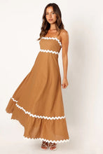 Load image into Gallery viewer, A line Dress, A line maxi dress, summer maxi dress, swing dress, ruffle maxi dress, lace dress, lace maxi dress, boho maxi dress, black maxi dress, ruffle lace maxi dress,long dresses, long maxi dress, petite maxi dress swing maxi dress, solid color dress, casual cute dress, beach dress, low back dress, square neck bold dress, long dresses, maxi dresses for women, clubbing dresses.