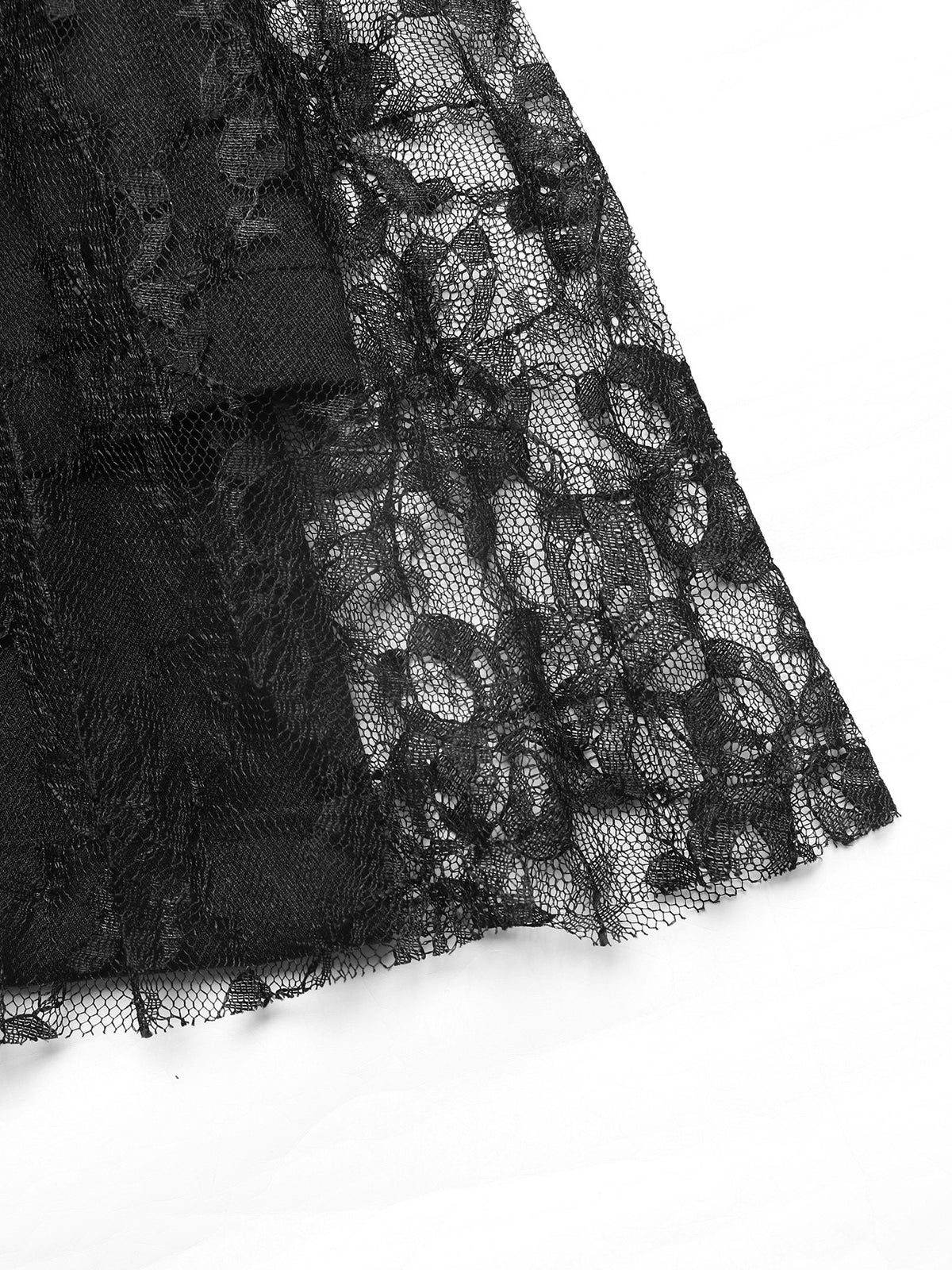 Pure Elegant Black Lace Stitching Blazers Dress