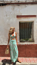 Load image into Gallery viewer, Printed V neck Cropped Outfit Sexy Slim Fit Dress