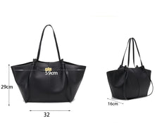 Load image into Gallery viewer, Solenne Belted Work Tote for women | Luxury Tote Bag | Structured Tote - Classy Capsule “Old Money” Fall Outfit 2025