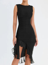 Load image into Gallery viewer, ruched ruffle midi dress, ruffle ruched midi dress, Bodycon dress, ,Midi bodycon bandage dress, bandage bodycon dress, new years eve dress, green bodycon ruffle ruched midi dress, Ruffle Maxi Dress, Cute winter brunch outfit,Layered ruffle dress, Midi Party dresses and gowns, Ruffle Mermaid Dress, Prom &amp; dance dresses, Black  Bodycon Lace Dress, Black bandage midi dress, black bodycon midi dress, black midi dress, cocktail party dress, new years eve dress.