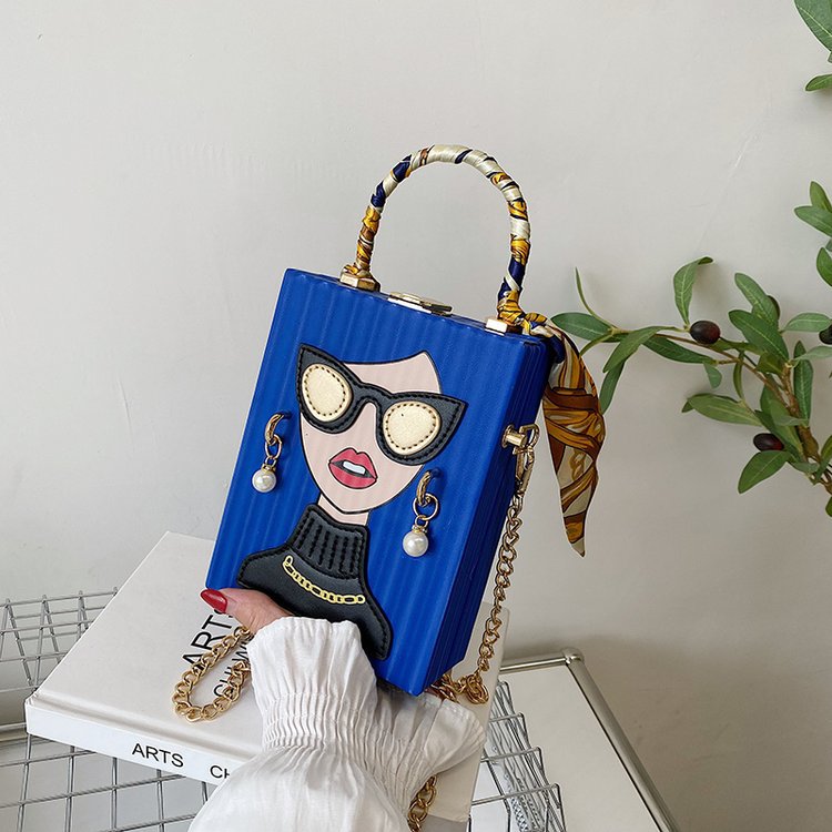 CrossBody Clutch Box Bag, crossbody purse for women, Shoulder party Purse, Shoulder clutch for women, crossbody purse for everyday, party clutch box, shoulder party clutch, crossbody purse for evening, crossbody purse for women, shoulder party clutch with chain, quirky bags, clutch box bag, clutch box with chain, blue clutch box.