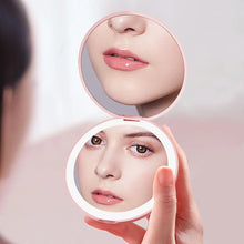 Load image into Gallery viewer, Oh She Shines Compact Led Portable Makeup Mirror - Cosmetic Luminous Effect