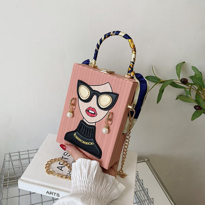 CrossBody Clutch Box Bag, crossbody purse for women, Shoulder party Purse, Shoulder clutch for women, crossbody purse for everyday, party clutch box, shoulder party clutch, crossbody purse for evening, crossbody purse for women, shoulder party clutch with chain, quirky bags, clutch box bag, clutch box with chain, pink clutch box.