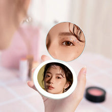 Load image into Gallery viewer, Oh She Shines Compact Led Portable Makeup Mirror - Cosmetic Luminous Effect