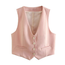 Load image into Gallery viewer, fancy pantsuit, pink womens two piece outfit set, dressy pantsuit, vest and pants set, Waistcoat women suit, vest set, two piece pants set casual, vest and pants set womens, two piece pants set, work clothes for women, womens pant suit, fancy pant suit, female waistcoat and pants, chic business attire, Trouser Suit, co ord sets, trouser pant suit, wedding pantsuits, womens pantsuit, Co ord sets, work clothes for women.