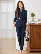 Load image into Gallery viewer, Fancy Pantsuit, Dressy Pantsuit, Women Formal wear, womens pant suit, womens formal pant suits, ladies trouser suit, womens formal wear, womens office wear, Trouser Suit, women outerwear, suit jacket, co ord sets, trouser pant suit, hot blazer,Women&#39;s Blazer, modern blazer, Womens Winter coats &amp; jackets.