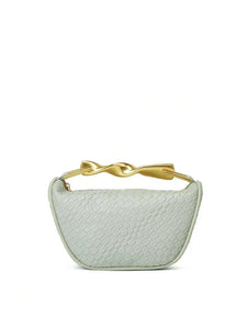 Serena Sculpted Handle Woven Straw Bucket Bag – Terracotta Shoulder Bag, Raffia Tote | Half moon straw sling bag