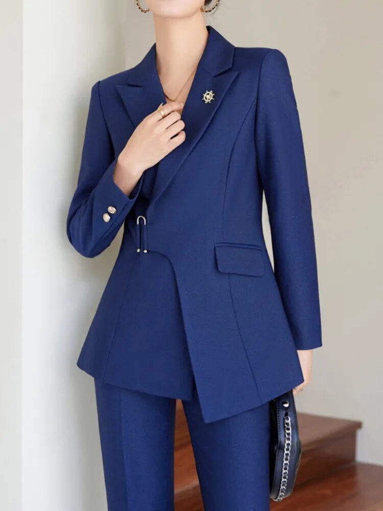 Fancy PantSuit, Women Formal wear,  Modern Blazer, womens pant suit, blazer jacket, Formal Pant suits for women, 2 piece suit for women, Pantsuit Party wear, 2 piece pants set, Dressy pantsuits, Pantsuit Party wear, Coats and jackets, pantsuit for wedding, navy blue pantsuit.