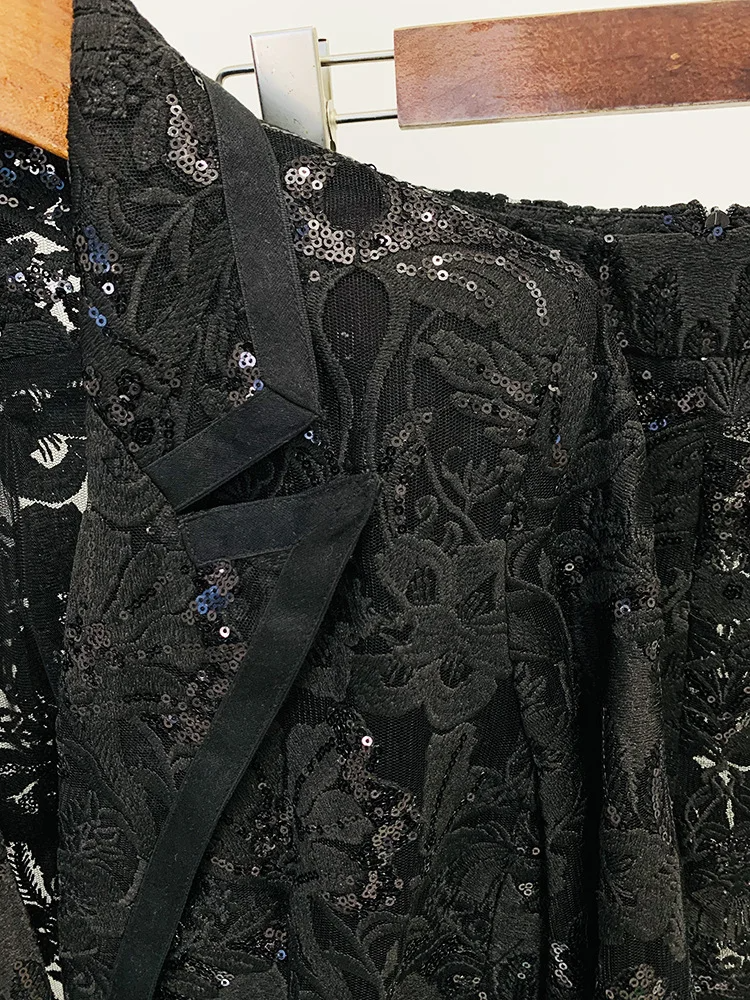 Luxe Glam Sequin Pantsuit – Elegant Women’s Fancy Pantsuit for Weddings & Parties | Blazer and Pant Set