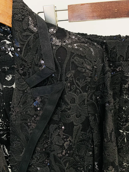 Luxe Glam Sequin Pantsuit – Elegant Women’s Fancy Pantsuit for Weddings & Parties | Blazer and Pant Set