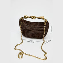 Load image into Gallery viewer, Terracotta shoulder bag, statement handle bag for stylish wedding guest purse or rooftop party accessory, Pinterest-worthy style.