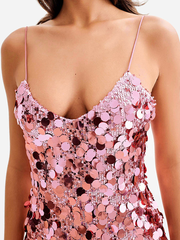 Romilly Sequin Mini Dress - Candy Pink M Romilly Sequin Mini Dress - Candy Pink M