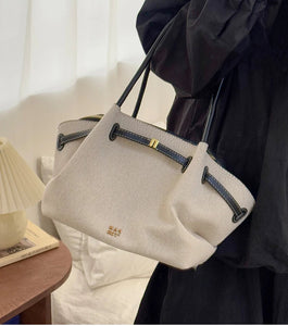 black canvas tote bag women, Serane structured belted canvas tote bag women in chocolate brown with gold hardware, oversized laptop-friendly work tote for office and travel, minimalist canvas tote bag.