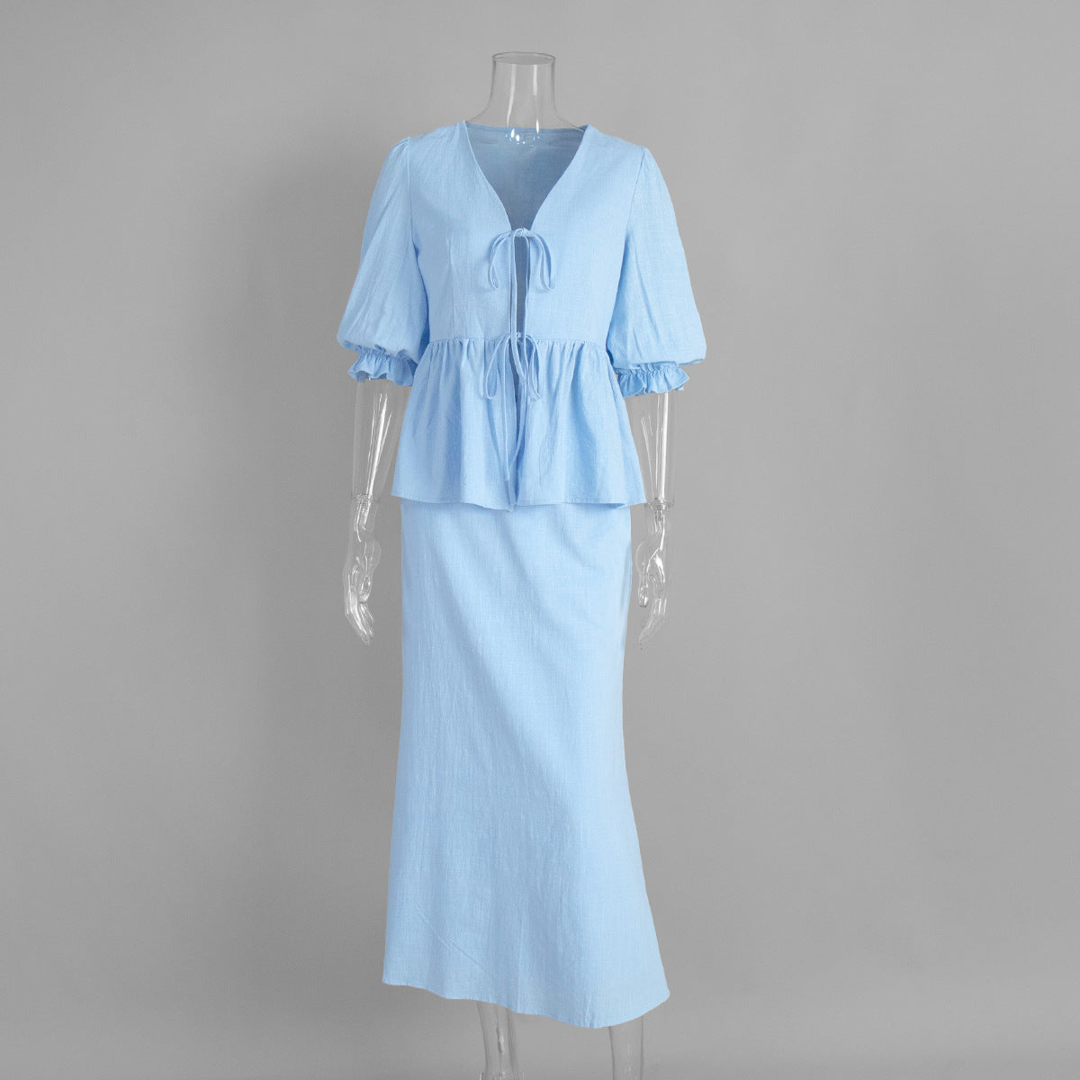Amalfi Two Piece Skirt Set Women - Elegant Cotton Co-Ord Set