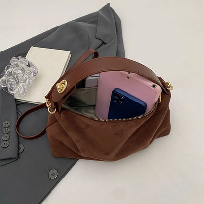 Berkely Quiet Luxury Suede Hobo Bag | Shoulder Minimalist Tote handbag | Workwear Slouchy hobo bag
