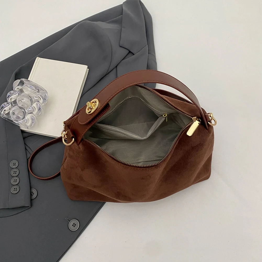 Berkely Quiet Luxury Suede Hobo Bag | Shoulder Minimalist Tote handbag | Workwear Slouchy hobo bag