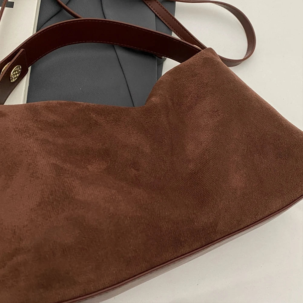 Berkely Quiet Luxury Suede Hobo Bag | Shoulder Minimalist Tote handbag | Workwear Slouchy hobo bag