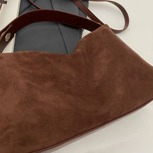 Load image into Gallery viewer, Berkely Quiet Luxury Suede Hobo Bag | Shoulder Minimalist Tote handbag | Workwear Slouchy hobo bag