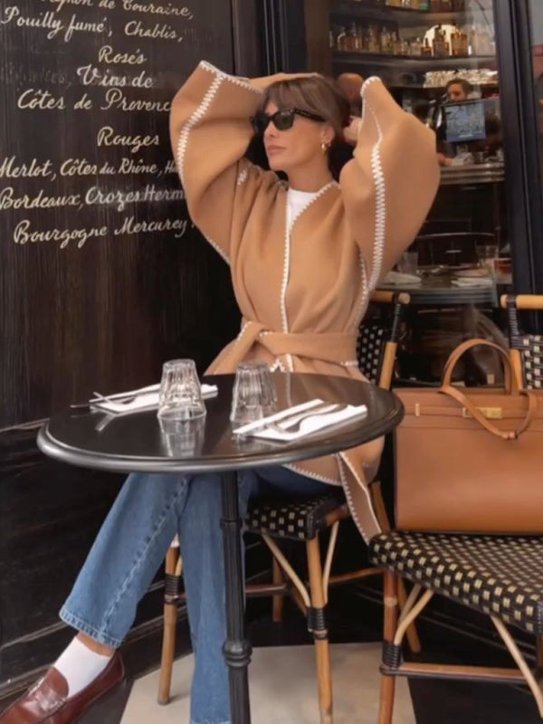 beige short coat for women, lace jacket, womens short coat, oversized v neck coat jacket, v neck jacket, oversized womens coat, coat jacket, cardigan jacket, jacket coat, womens jackets, belted jacket, short jacket, short coat, winter coats women, cute fall winter outfits, winterwear, womens outerwear.