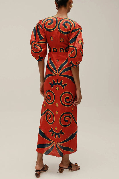 casual yet dressy cotton linen dress