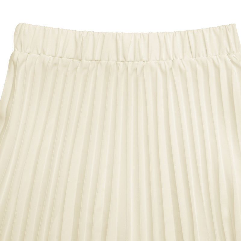 Athena Summer Elegant Pleated Skirt Two Piece Set