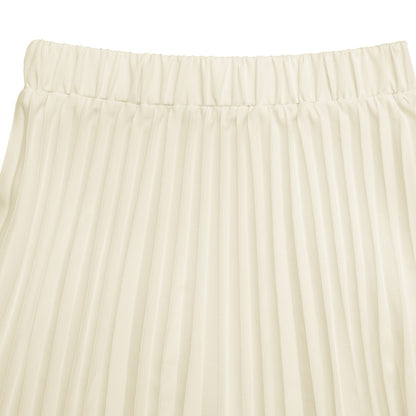 Athena Summer Elegant Pleated Skirt Two Piece Set