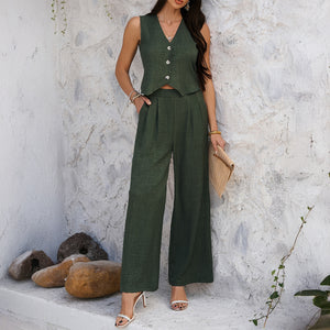  chic women's pantsuit for meetings and brunch, fancy pantsuit, dressy pantsuit, vest and pants set, Waistcoat women suit, vest set, two piece pants set casual, vest and pants set womens, two piece pants set, work clothes for women, womens pant suit, fancy pant suit, female waistcoat and pants, chic business attire.