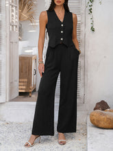 Load image into Gallery viewer, fancy pantsuit, dressy pantsuit, vest and pants set, Waistcoat women suit, vest set, two piece pants set casual, vest and pants set womens, two piece pants set, work clothes for women, womens pant suit, fancy pant suit, female waistcoat and pants, chic business attire, Trouser Suit, co ord sets.