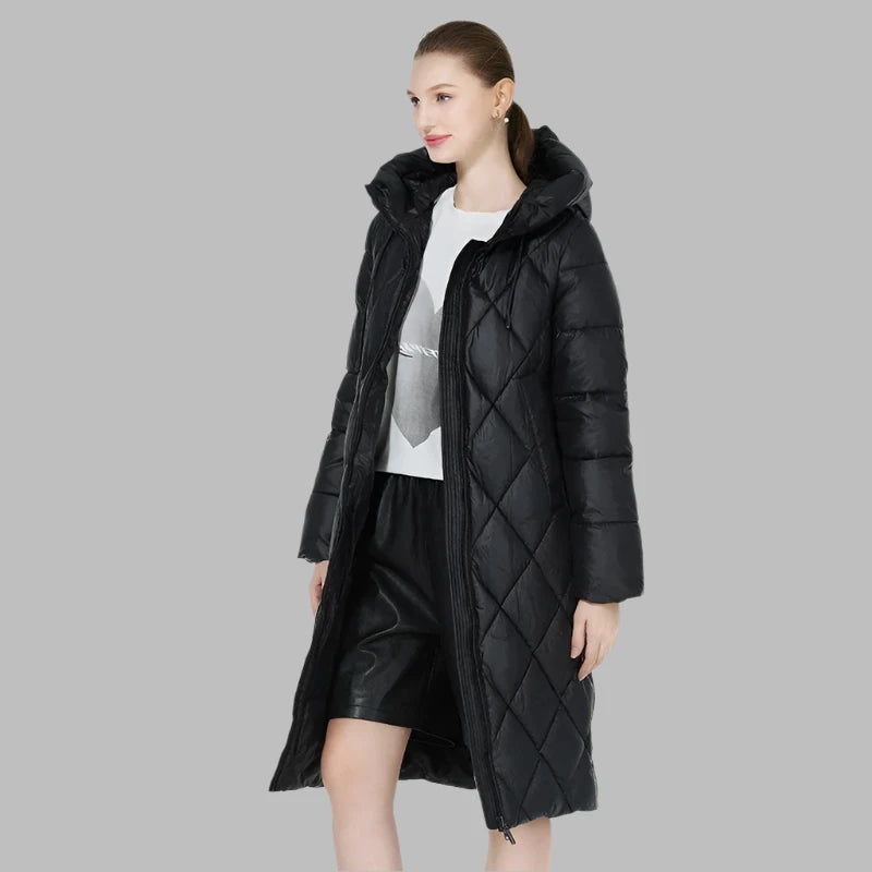 Quilted Long Puffer Parka Jacket, womens parka, quilted parka coat, parka coat, quilted coat, puffer jacket womens, parka down jacket, long puffer jacket, winter jacket women