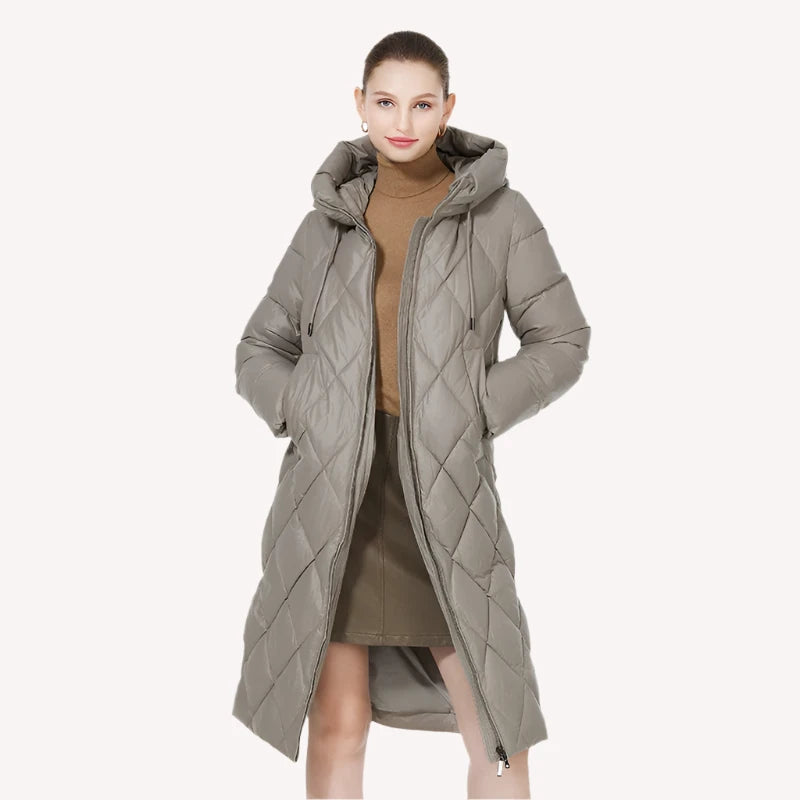 Quilted Long Puffer Parka Jacket, womens parka, quilted parka coat, parka coat, quilted coat, puffer jacket womens, parka down jacket, long puffer jacket, winter jacket women