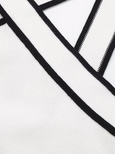 Load image into Gallery viewer, Iconic Criss Cross Knit Tank Top for Women | Ribbed Contrast Trim Halter tank top | Minimalist Layering Top for Summer to Fall