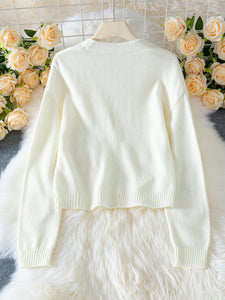 Avery Strawberry Knit Cardigan Sweater for Women – Cute Fall Layering Sweater Top | Cozy Fall Sweater | Cute Cardigan