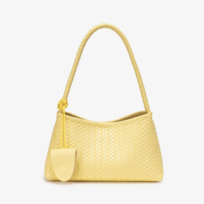 Brittany Women’s Woven Shoulder Bag with Pouch | Braided Hobo Handbag