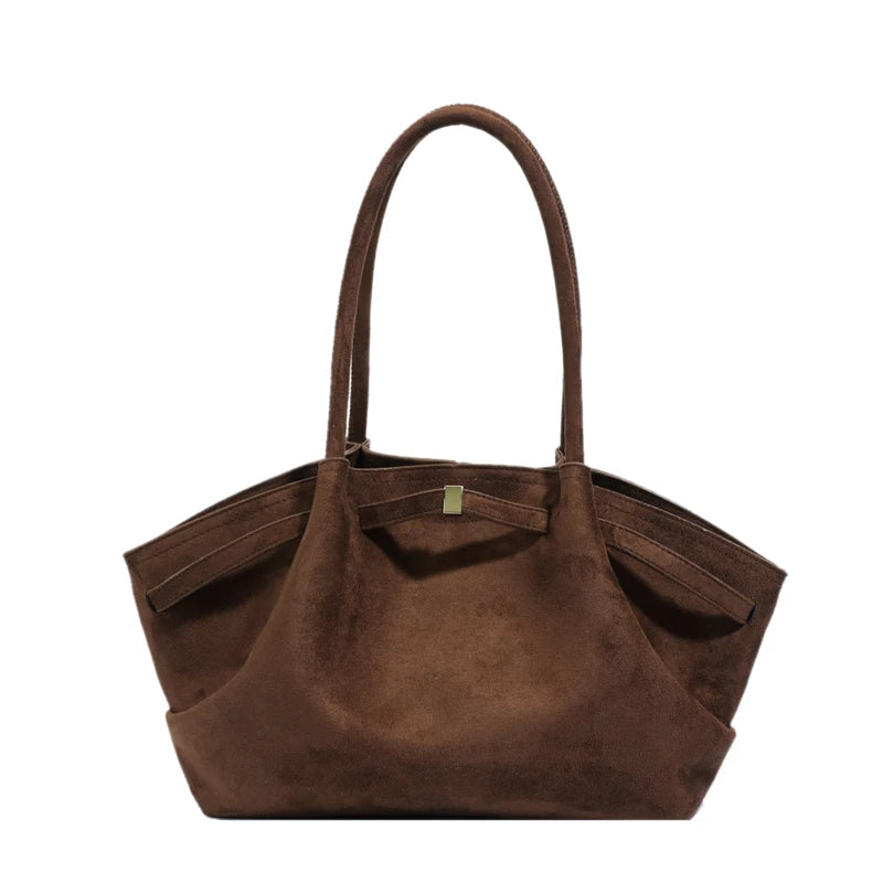 Heirloom Faux Suede Tote Bag | Shoulder Bag