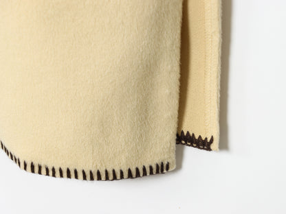 Agatha Oversized Funnel Neck Jacket | Contrast Stitch Jacket Coat