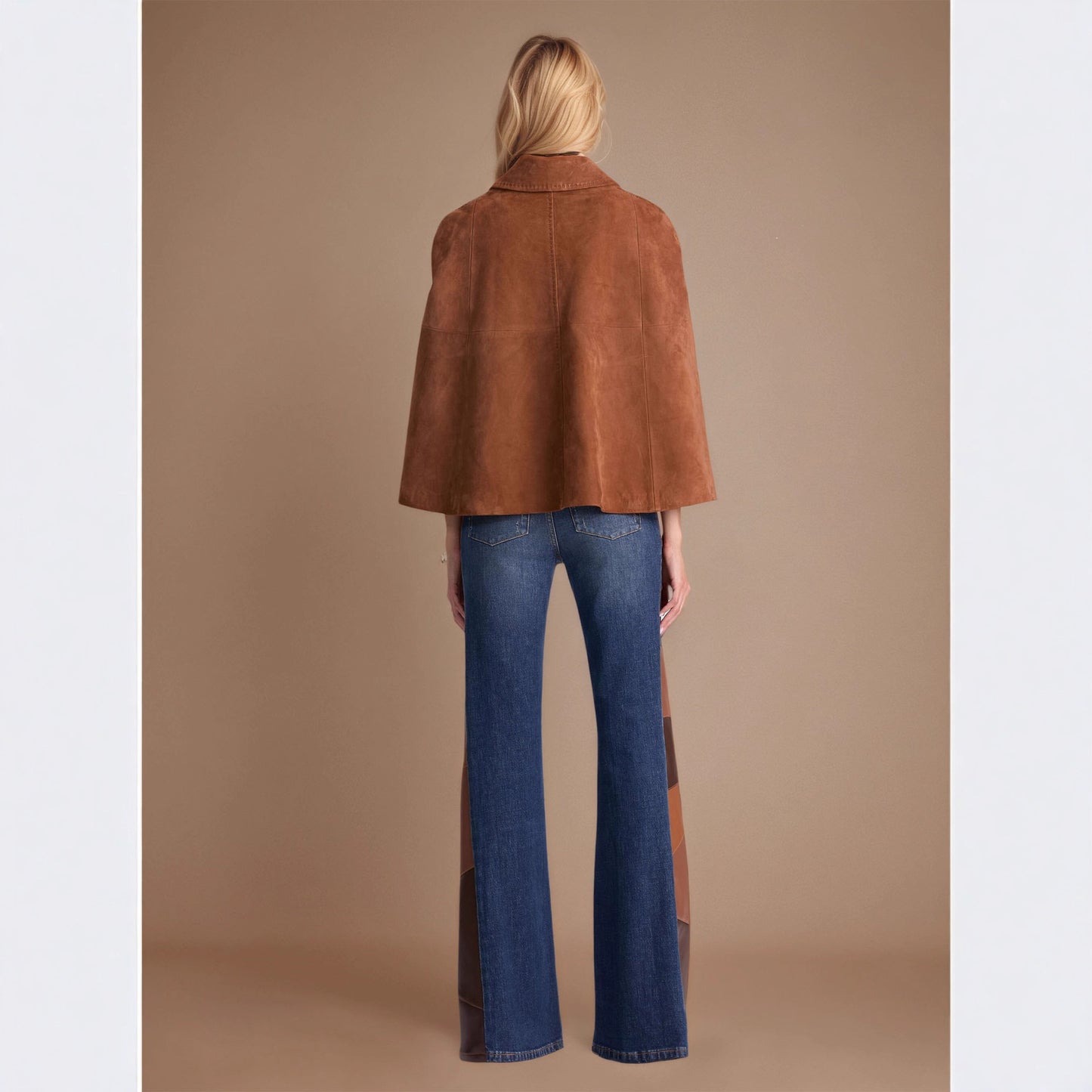 Brown cape coat women with tailored cape jacket women structure, featuring gold button vintage cape jacket women detailing for elegant fall capes for women and old money brown cape jacket women styling.