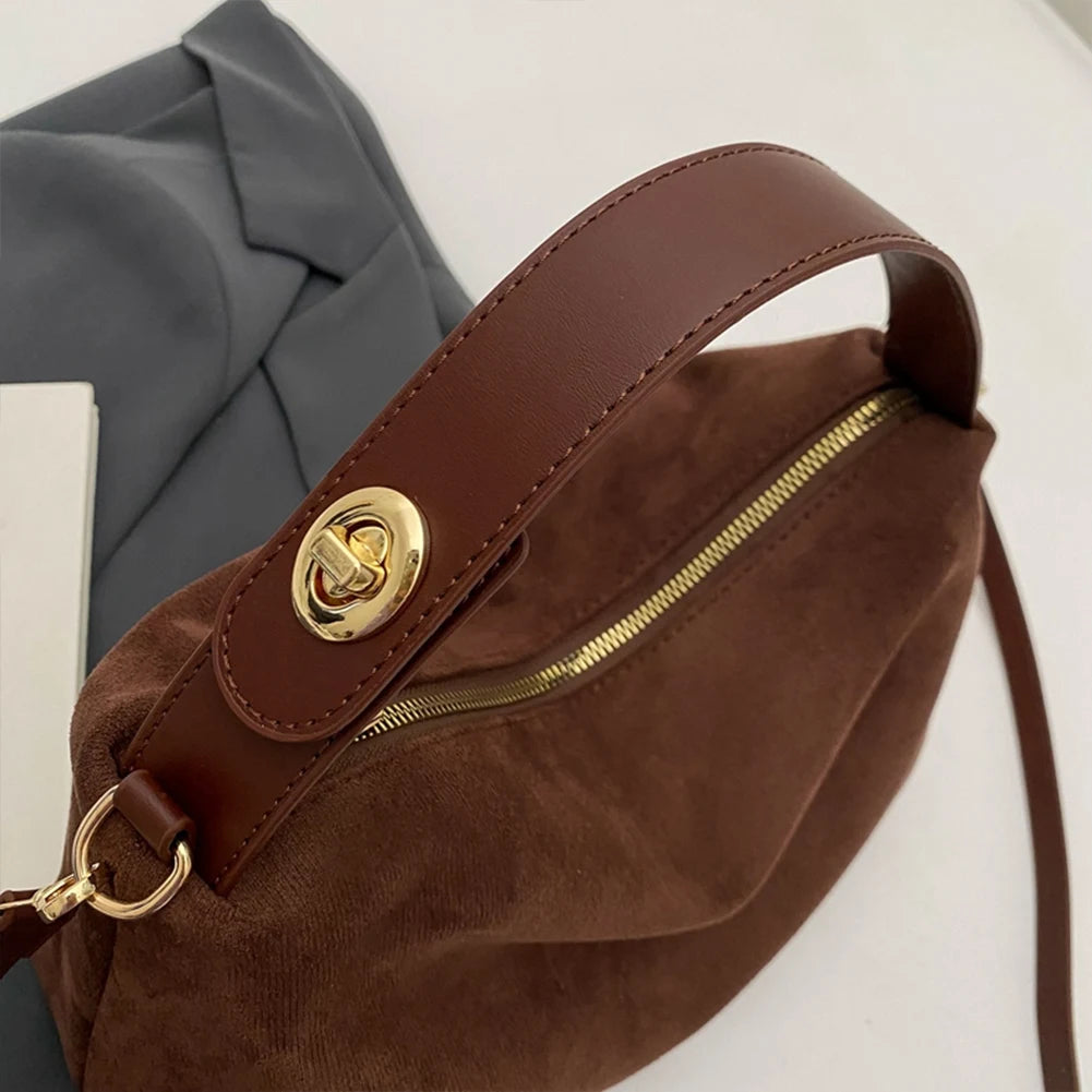 Berkely Quiet Luxury Suede Hobo Bag | Shoulder Minimalist Tote handbag | Workwear Slouchy hobo bag