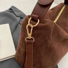 Load image into Gallery viewer, Berkely Quiet Luxury Suede Hobo Bag | Shoulder Minimalist Tote handbag | Workwear Slouchy hobo bag