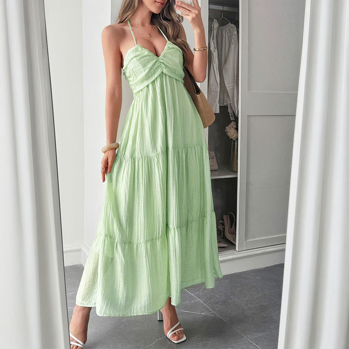 Summer Tropic Muse Tiered Ruffle Maxi Dress