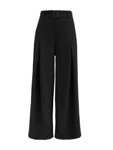 Vita High Waisted Wide Leg Pants for Women – Belted wide leg trousers that are dressy and quiet luxury
