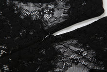 Load image into Gallery viewer, Classy Contrast Lace Halter Bodycon Midi Dress – Formal Evening Dress | Cocktail party dress