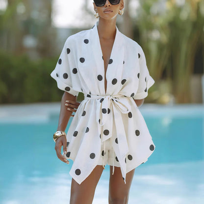 polka dot two piece outfit set, Two Piece Lounge Sets, matching set outfits, shirt and shorts coord, two piece sets women, summer on matching sets women, shorts co ord set womens, co ord set, pants and top co ord, shorts co ord set womens, lounge co ords sets, ladies co ord short sets, outfits two piece sets, hot booty shorts, summer season clothing, coord and sets.