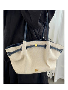 Serane business casual canvas bag women, affordable designer tote dupe with spacious interior, versatile office-to-brunch oversized tote, old money canvas tote bag, belted canvas tote bag for office outfits.