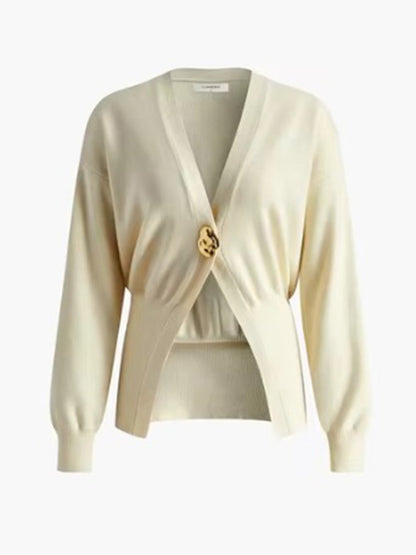 Amelia V-neck Button Front Knit cardigan | Sweater Vest | Shrug Cardigan | Fall Cardigan Outfit