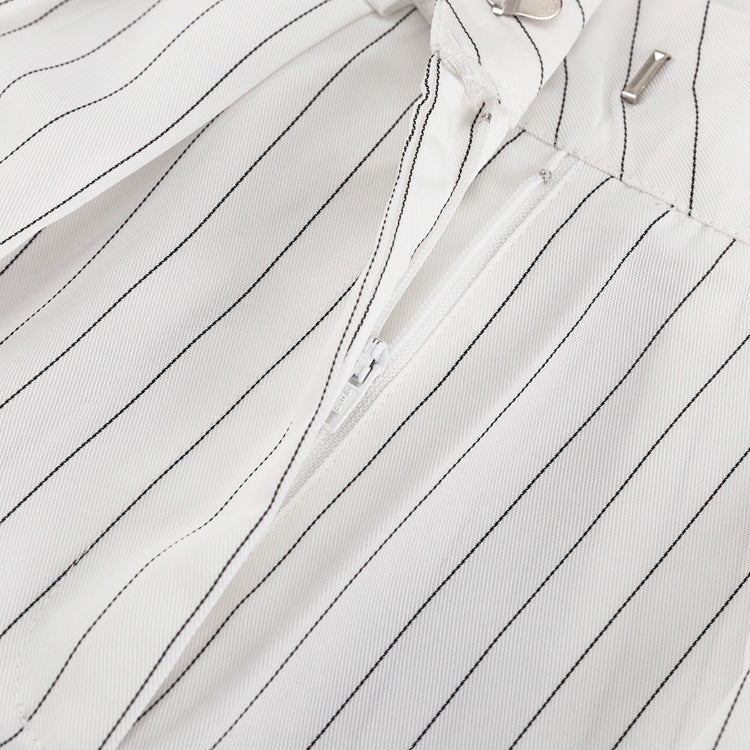 Bossy Pinstripe Fancy Pantsuit women's Vest and Pants set | Blazer and Pant set | Modern Vest set