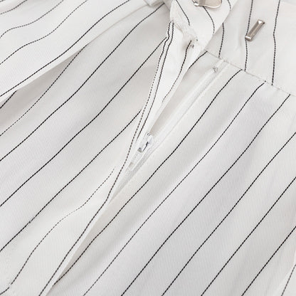 Bossy Pinstripe Fancy Pantsuit women's Vest and Pants set | Blazer and Pant set | Modern Vest set