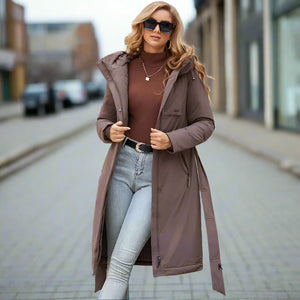 womens down jacket, parka for women, duck down coat, parka coat, belted coat, duck down jacket womens,  womens down coats and jackets duck down jacket, hooded parka jacket, hooded down jacket, down coat, winter coats women, long line coat, womens dressy winter coats, womens outdoor coat, womens long parka coat.